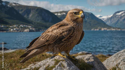 sea eagle on the rock