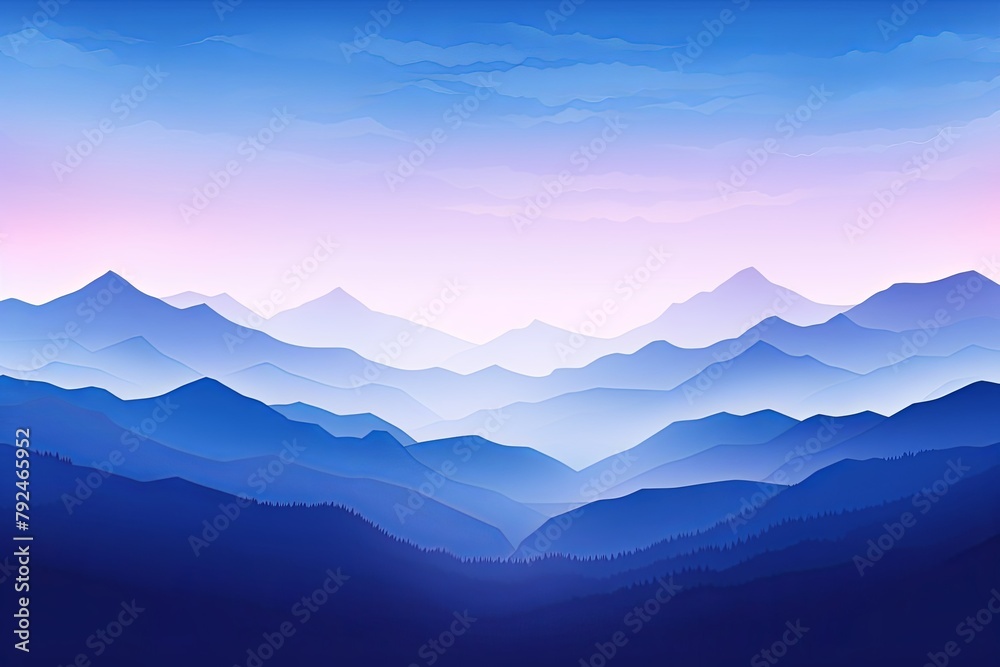 Majestic Mountain Gradient Inspirations: Geographic Elevation Web Banner Bliss