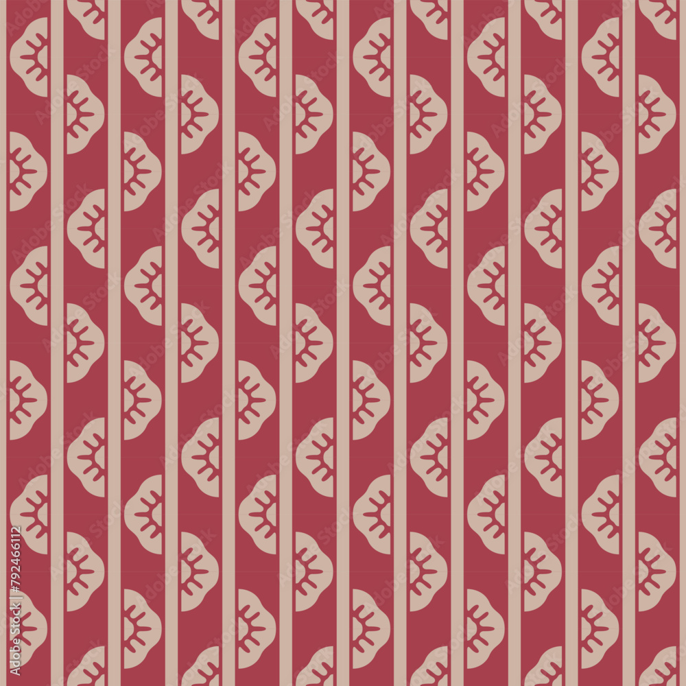 Japanese Zigzag Leaf Stripe Vector Seamless Pattern Japanese Zigzag Leaf Stripe Vector Seamless Pattern