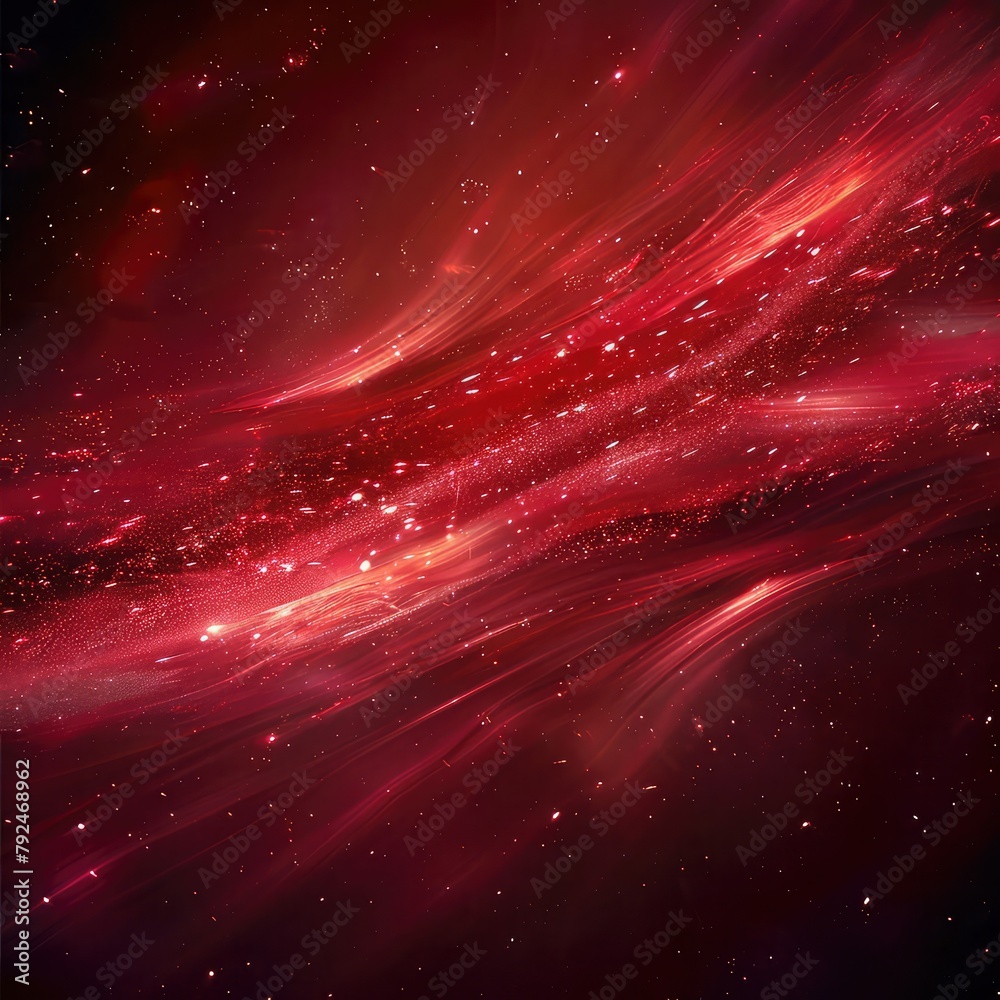 Obraz premium Beautiful Red Splash light on a black background