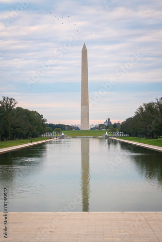 The Washington Monument Obelisk on the National Mall in D.C.