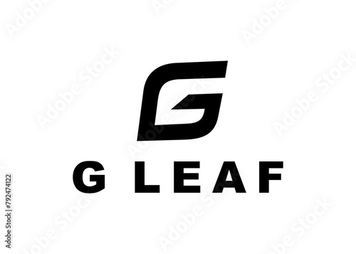 letter g leaf logo, design, Vector, illustration, creative icon, template