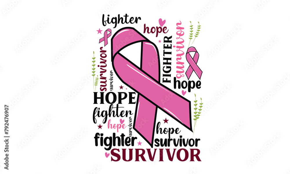Breast Cancer SVG T-Shirt Design Breast Cancer SVG T-Shirt Design