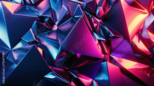 Abstract background 3d Geometric modern, futuristic full color