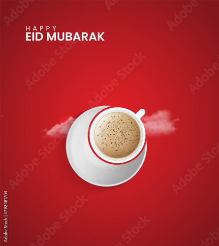 Eid Mubarak, Eid al adha, Eid al fitr mubarak, creative design 3D Illustration