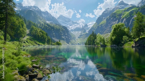 lake in the mountains