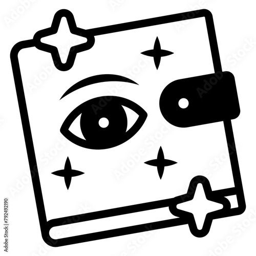 grimoire magic book icon