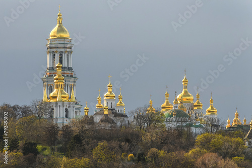 Panorama view of the Kyiv Pechersk Lavra, the orthodox monastery included in the UNESCO world heritage list in Kyiv, Ukraine