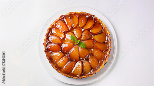 Tarte Tatin vue du dessus photo