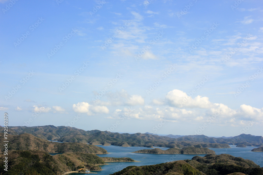 March 22, 2024: Tsushima Island Travel Eboshidake Observation Deck, Tsushima Island, Nagasaki Prefecture, Japan March 22, 2024: Tsushima Island Travel Eboshidake Observation Deck, Tsushima Island, Nagasaki Prefecture, Japan