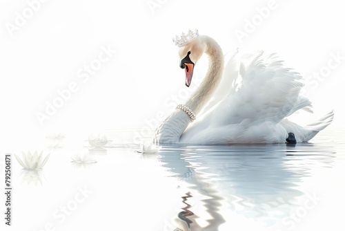 Fototapeta Naklejka Na Ścianę i Meble -  Gorgeous swan character