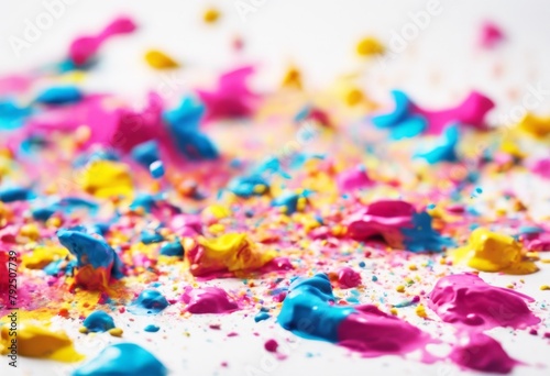 'paint abstract white neon background splatter image color confetti pigmentation colourful red art texture pattern blue decoration splash design frame green yellow paper'