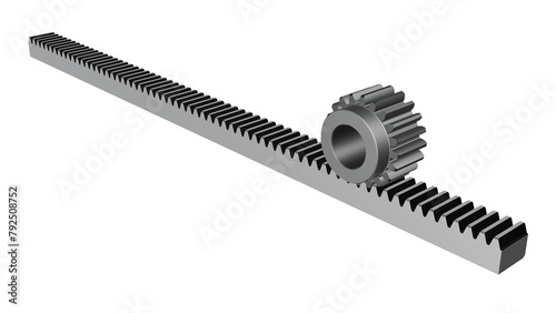 Billede på lærred Gear rack and pinion