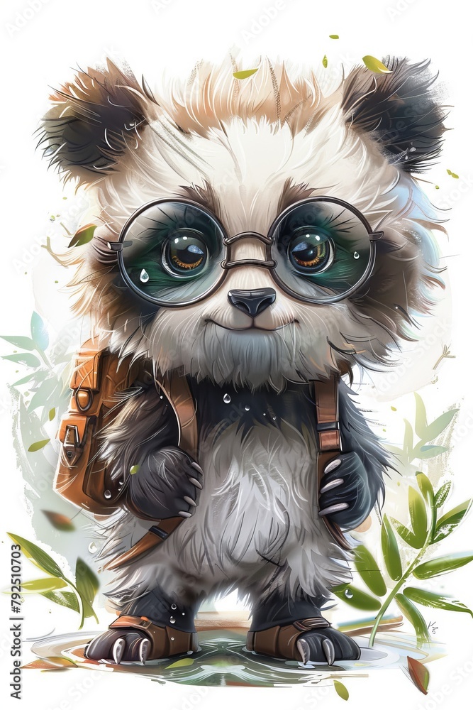Cute panda character