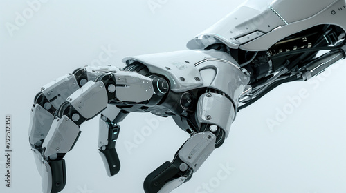 Close-Up of Technologically Advanced Humanoid Robot Hand Exploring New Possibilities