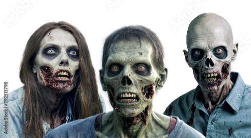 Zombie Halloween Men Woman Skull Creepy