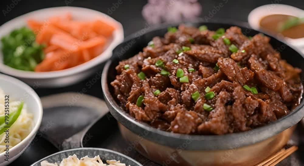 A Traditional Korean Bulgogi Dish A Traditional Korean Bulgogi Dish
