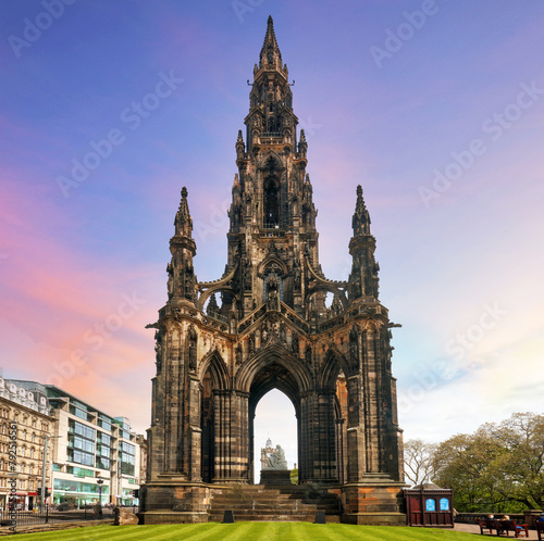 The Scott Monument is a Victorian Gothic monument to Scottish author Sir Walter Scott. It is the largest monument to a writer in the world, Edinburgh photo