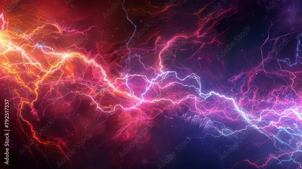 background with lightning, Generative Ai