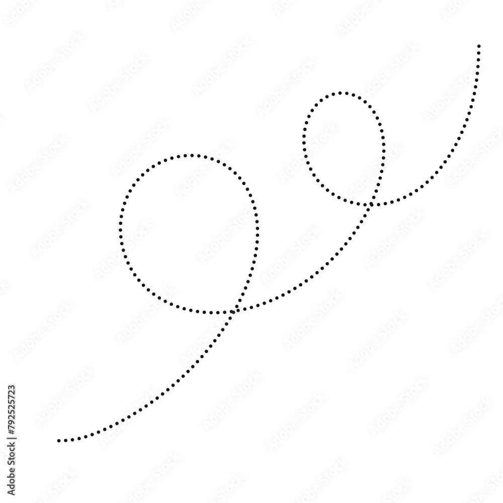 Black organic shape dots lines. Black organic shape dots lines.