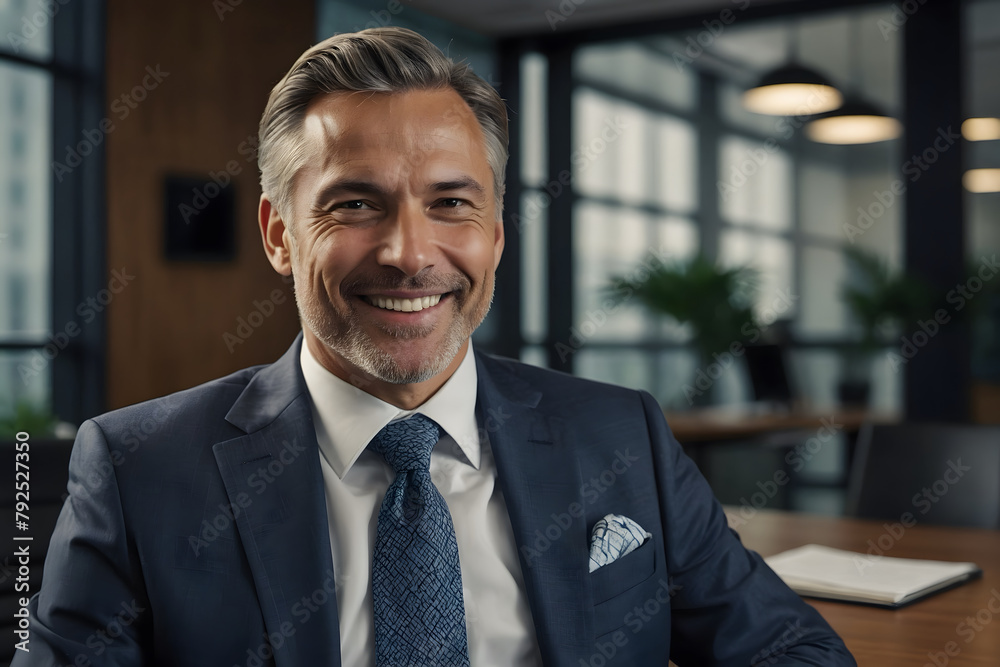 A portrait of a successful and happy businessman A portrait of a successful and happy businessman