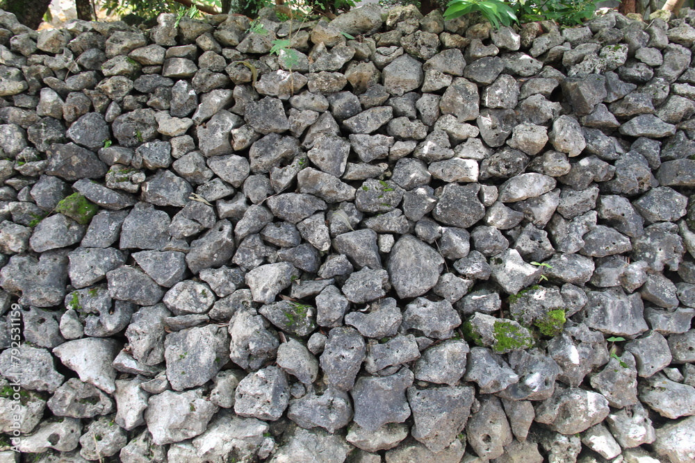 A sharp gray rock pile. Suitable for texture and background themes A sharp gray rock pile. Suitable for texture and background themes
