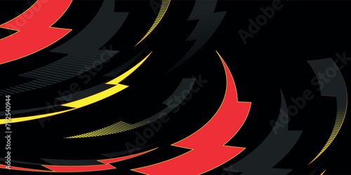 banner background gold black red sporty professional motorsport racing techno stripes abstract design vector pattern