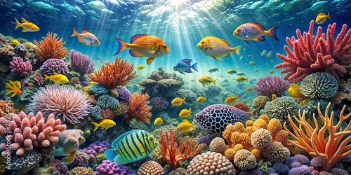 aquarium, fish, beauty, corals