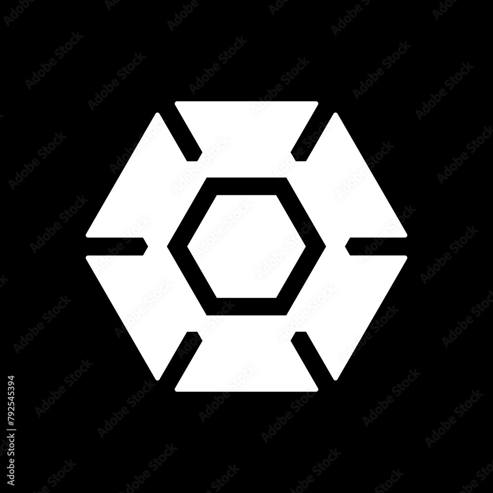 Obraz premium hexagon logo 