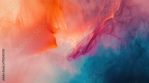 Abstract Smoke Art with Vibrant Colors