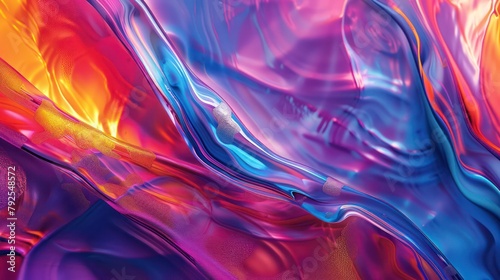 Vibrant Abstract Liquid Art