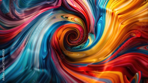 Vibrant Abstract Swirl
