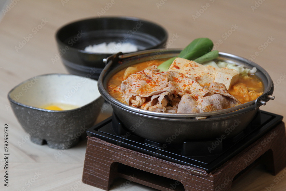 Pork and Kimchi Stew ,Korean food Pork and Kimchi Stew ,Korean food
