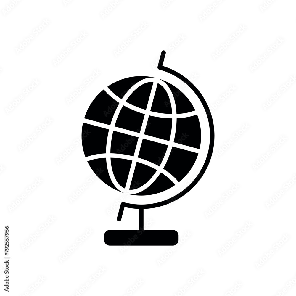 School globe icon vector illustration. Geography on isolated background. Education sign concept. School globe icon vector illustration. Geography on isolated background. Education sign concept.