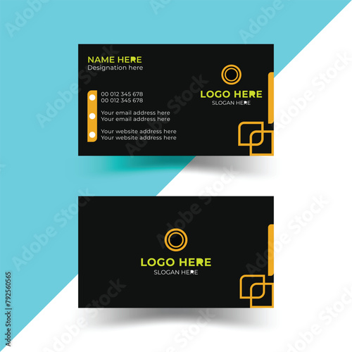 Creative and modern business card template. creative modern name card and business card.  creative and clean business card. Stylish business card design. Designed for business and corporate concept.