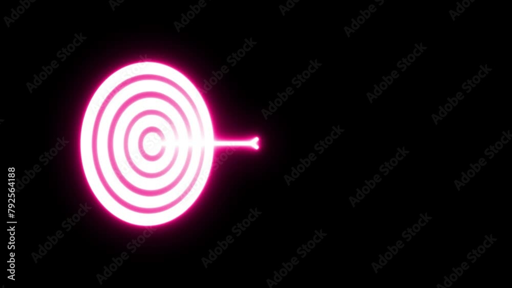 Businessman shows fire target icon.