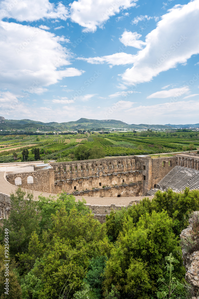 Fototapeta premium Roman amphitheater of Aspendos, Belkiz - Antalya, Turkey