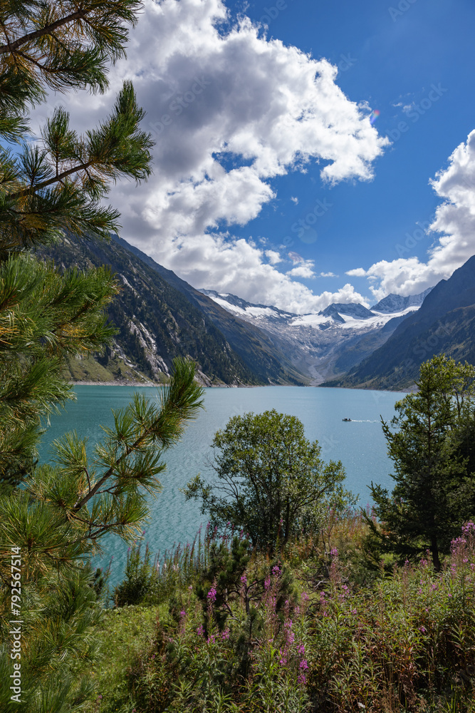 Sunny Day at Schlegeis Reservoir