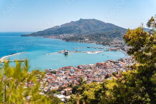 Panorama of Zante town on Zakynthos