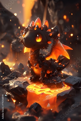 Cute dragon character