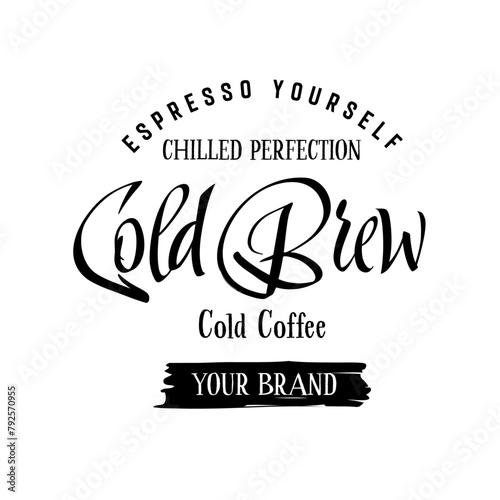 Cold Brew Coffee Label Design
