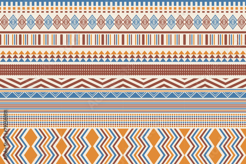 Ethnic pattern.beautiful pattern. folk embroidery,bohemian style,aztec geometric art ornament print.ethnic abstract Inkatha art.Seamless fabric.design for fabric, carpet, wallpaper, clothing	
