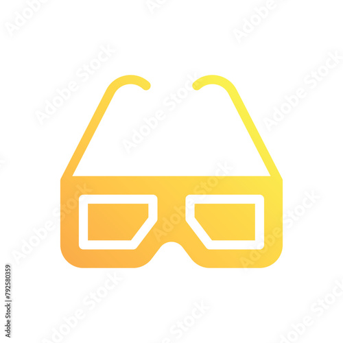 3d Glasses vector icon
