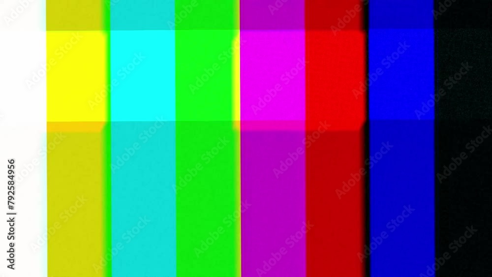 Color bar glitch background Video