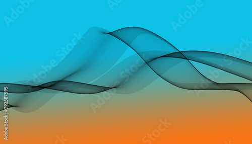 Gradient Abstract Background With Lines