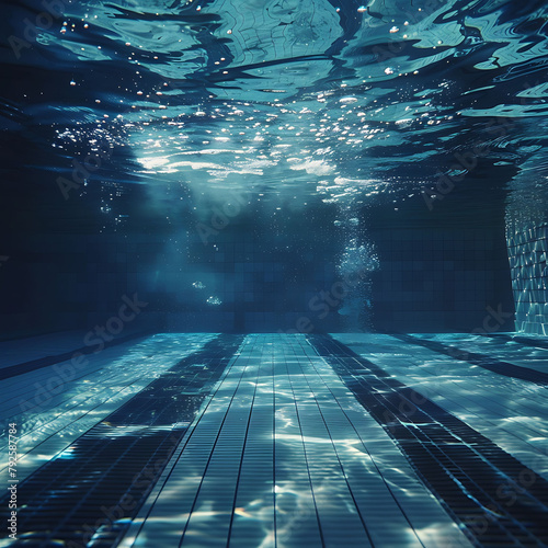 underwater photography of an olympic swimming pool photo