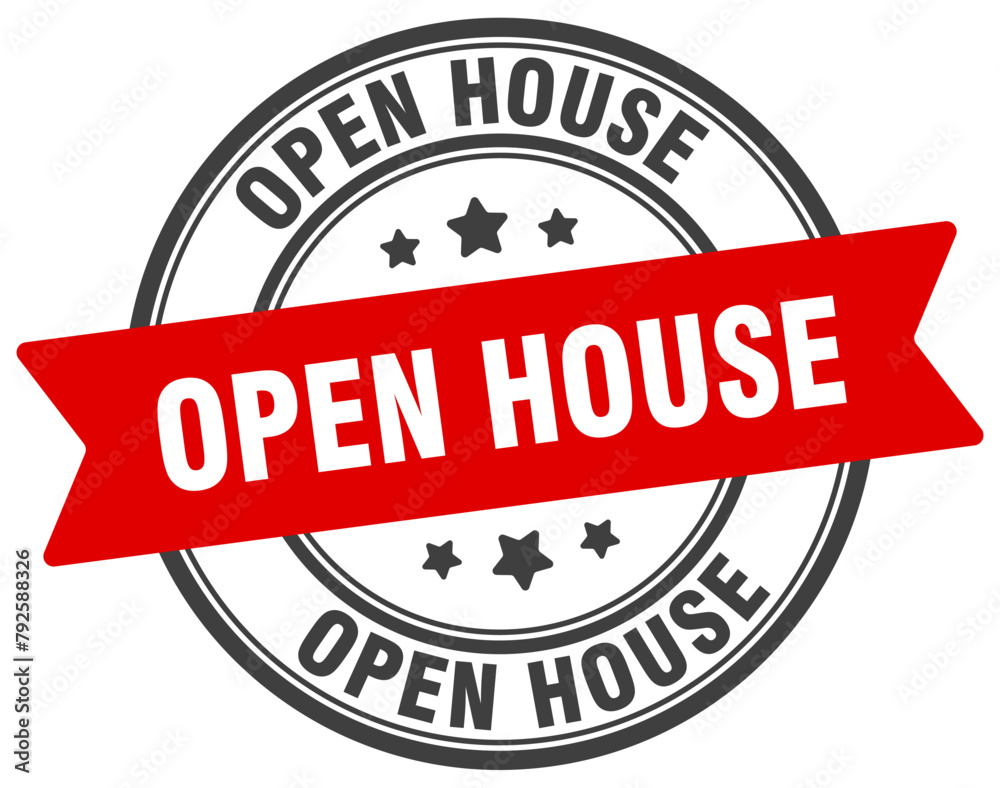 open house stamp. open house label on transparent background. round sign open house stamp. open house label on transparent background. round sign