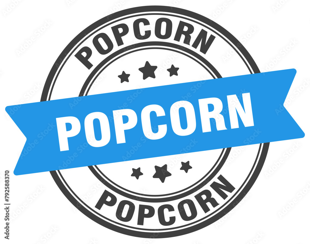popcorn stamp. popcorn label on transparent background. round sign popcorn stamp. popcorn label on transparent background. round sign