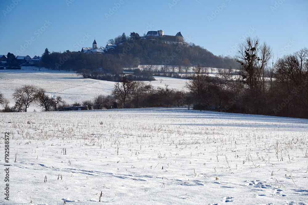 Fototapeta premium Otzberg im Winter