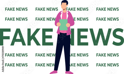 The guy is working on fake news.